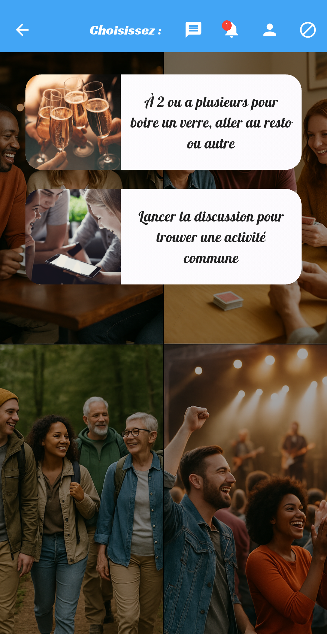 Créer ou rejoindre une activité sur FORMEET